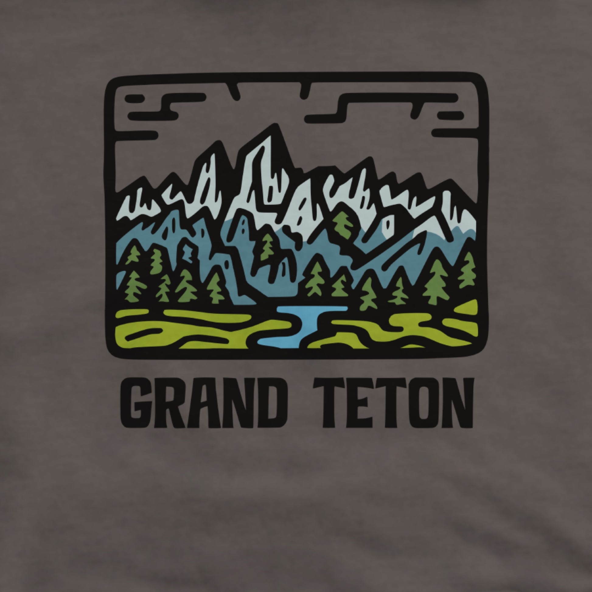 Grand Teton National Park Hoodie Adventure and Outdoors Themed Hoodie