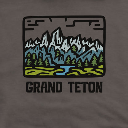 Grand Teton National Park Hoodie Adventure and Outdoors Themed Hoodie