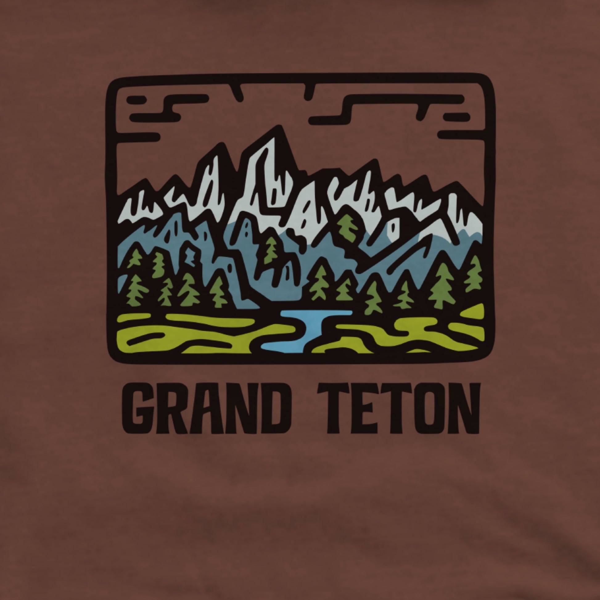 Grand Teton National Park Hoodie Adventure and Outdoors Themed Hoodie