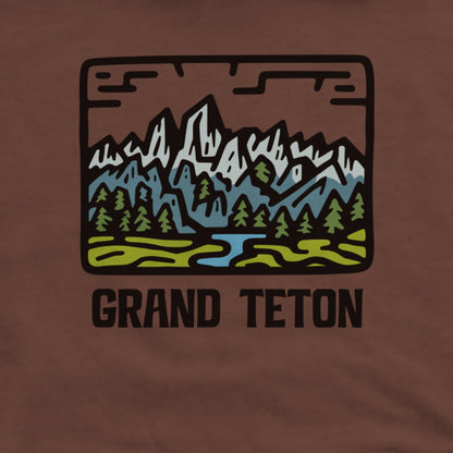 Grand Teton National Park Hoodie Adventure and Outdoors Themed Hoodie