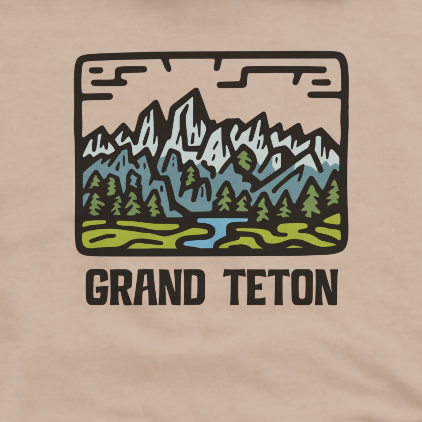 Grand Teton National Park Hoodie Adventure and Outdoors Themed Hoodie