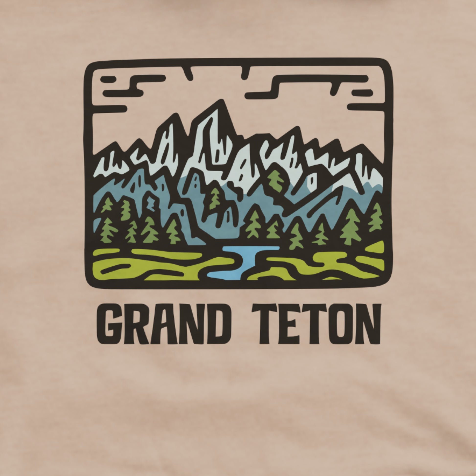 Grand Teton National Park Hoodie Adventure and Outdoors Themed Hoodie