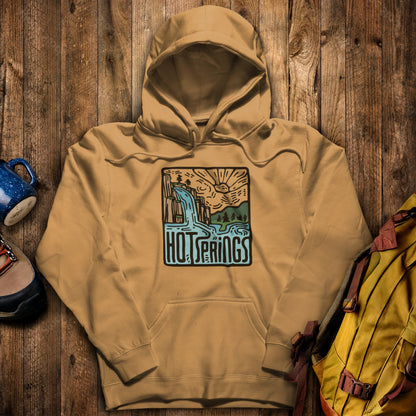Hot Springs National Park Hoodie Mustard Adventure and Outdoors Themed Hoodie