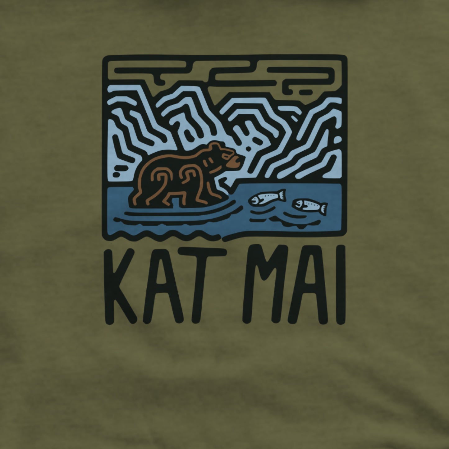 Katmai National Park Hoodie Adventure and Outdoors Themed Hoodie