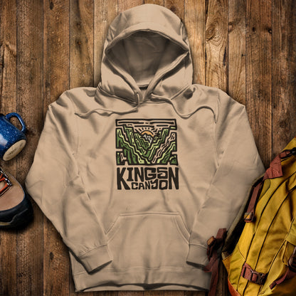 Kings Canyon National Park Hoodie Sand Adventure and Outdoors Themed Hoodie