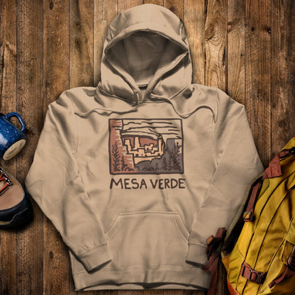 Mesa Verde National Park Hoodie Sand Adventure and Outdoors Themed Hoodie