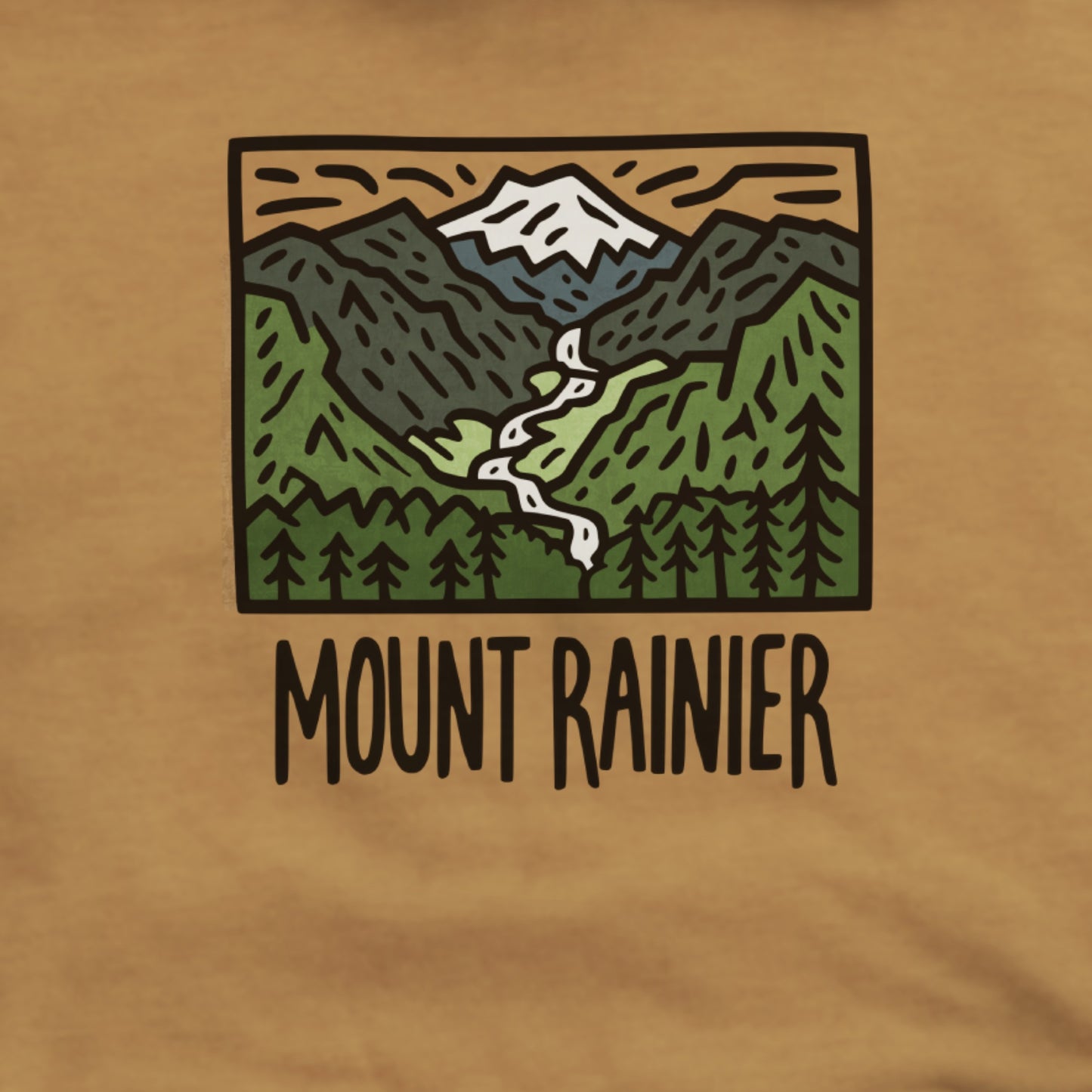 Mount Rainier National Park Hoodie Adventure and Outdoors Themed Hoodie