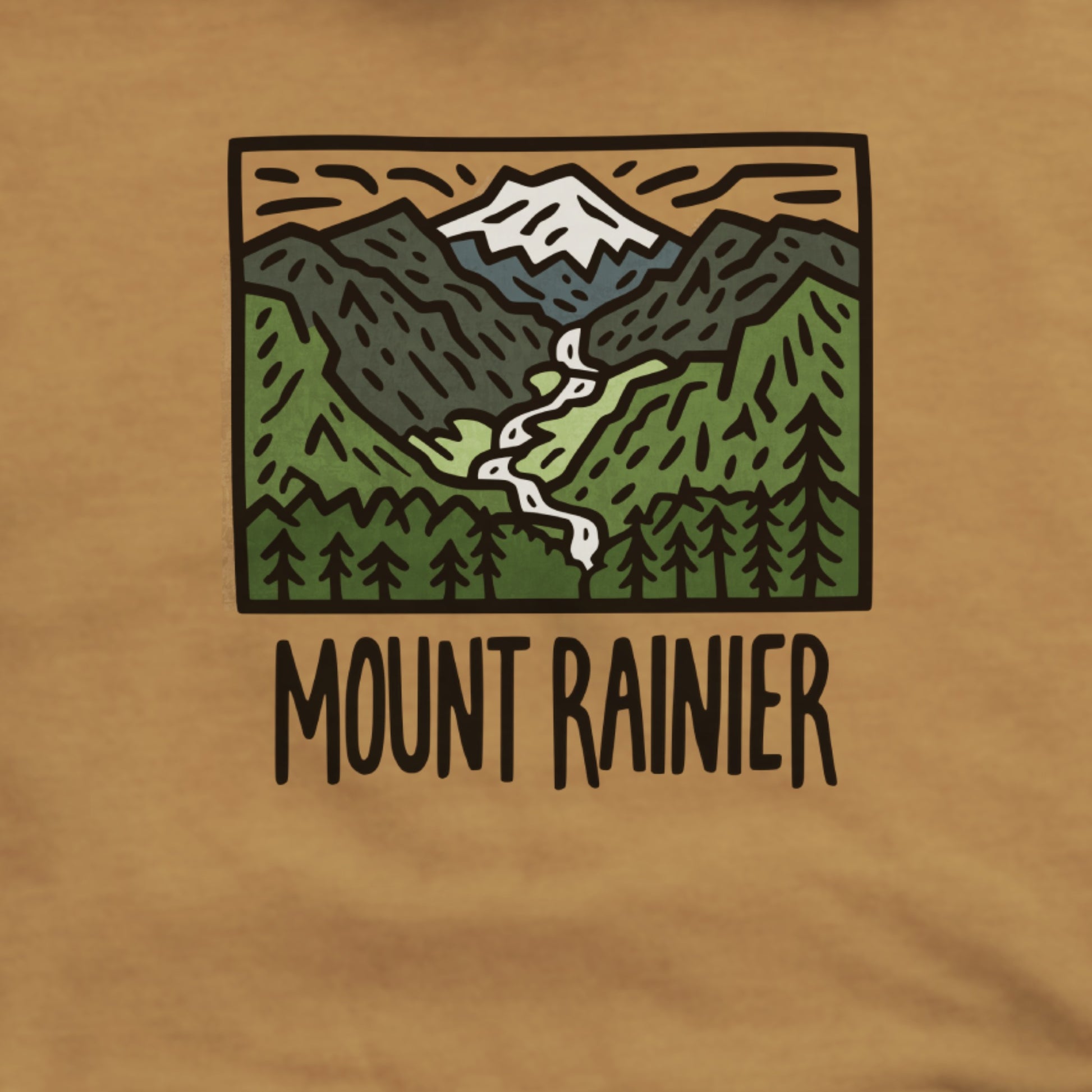 Mount Rainier National Park Hoodie Adventure and Outdoors Themed Hoodie