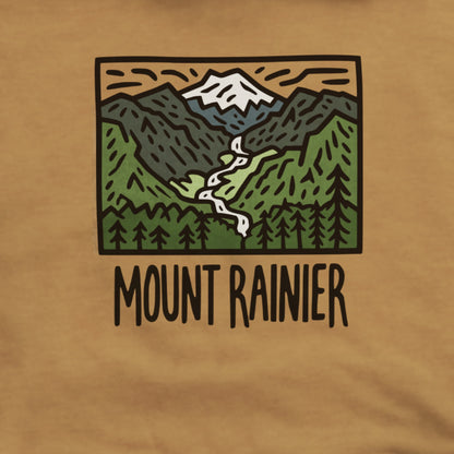 Mount Rainier National Park Hoodie Adventure and Outdoors Themed Hoodie