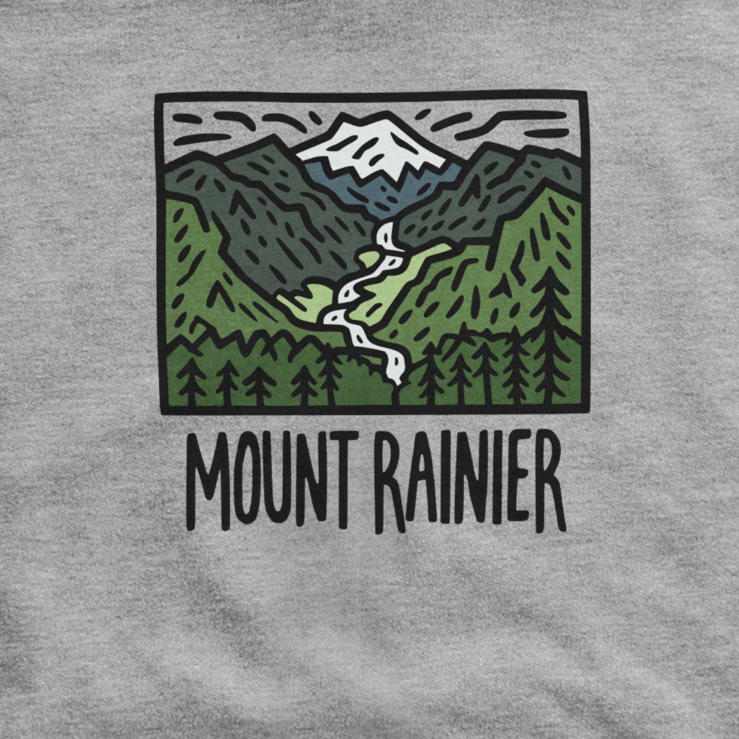 Mount Rainier National Park Hoodie Adventure and Outdoors Themed Hoodie