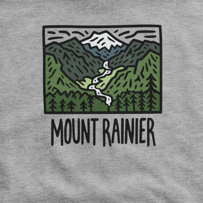 Mount Rainier National Park Hoodie Adventure and Outdoors Themed Hoodie