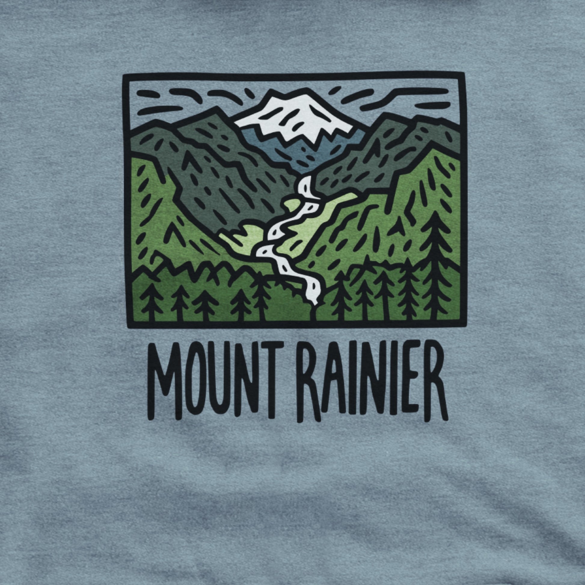 Mount Rainier National Park Hoodie Adventure and Outdoors Themed Hoodie
