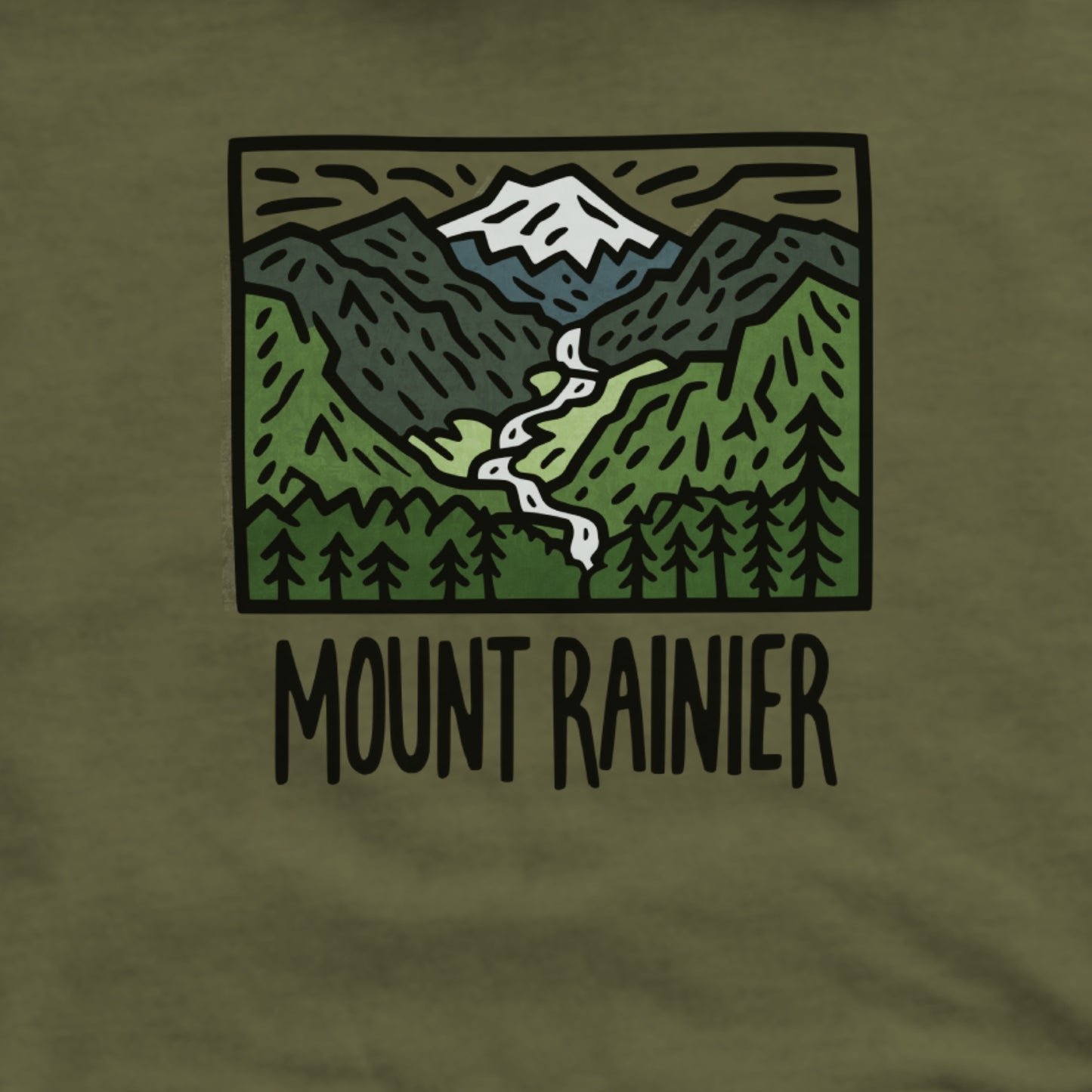 Mount Rainier National Park Hoodie Adventure and Outdoors Themed Hoodie