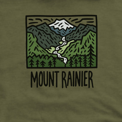 Mount Rainier National Park Hoodie Adventure and Outdoors Themed Hoodie
