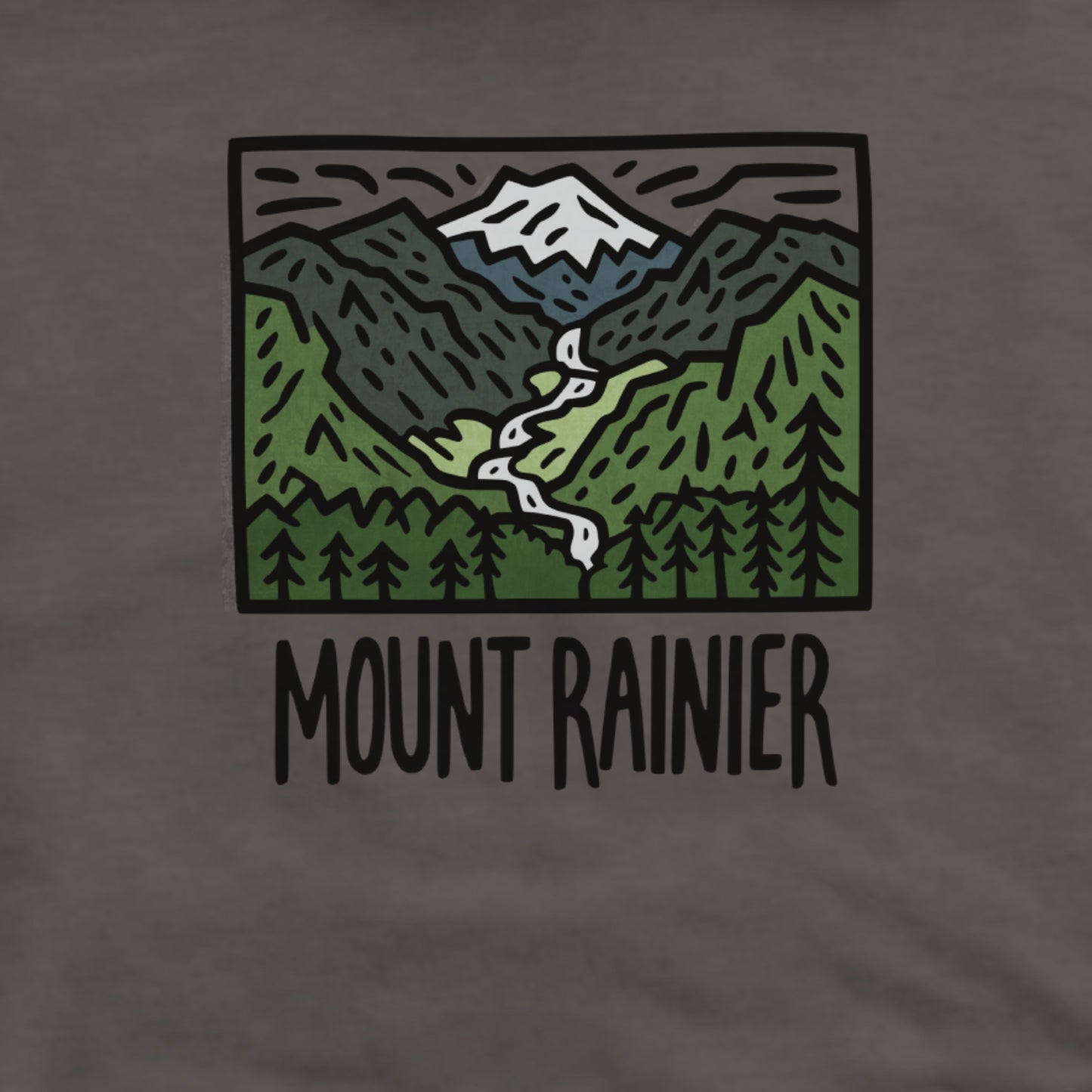 Mount Rainier National Park Hoodie Adventure and Outdoors Themed Hoodie