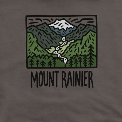 Mount Rainier National Park Hoodie Adventure and Outdoors Themed Hoodie