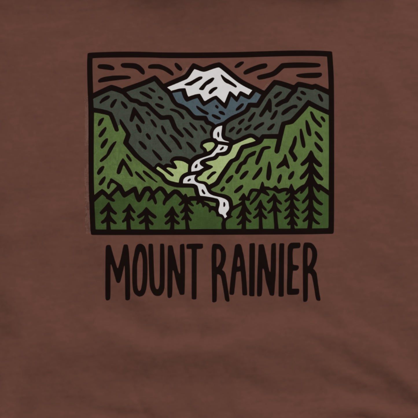 Mount Rainier National Park Hoodie Adventure and Outdoors Themed Hoodie