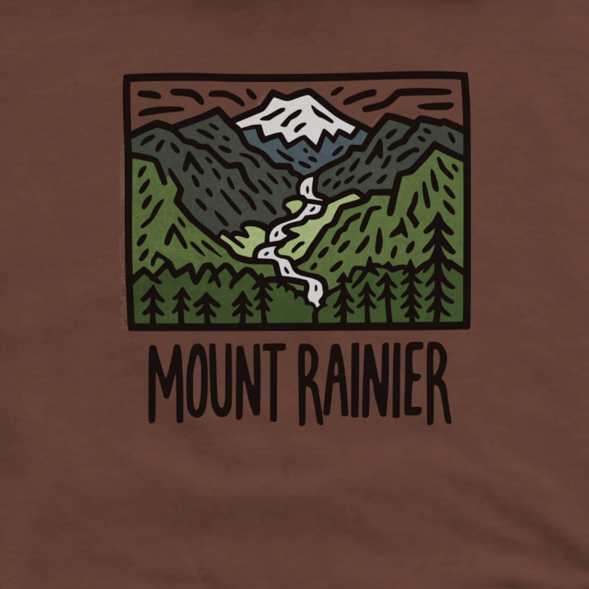 Mount Rainier National Park Hoodie Adventure and Outdoors Themed Hoodie