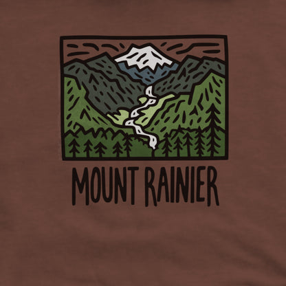Mount Rainier National Park Hoodie Adventure and Outdoors Themed Hoodie