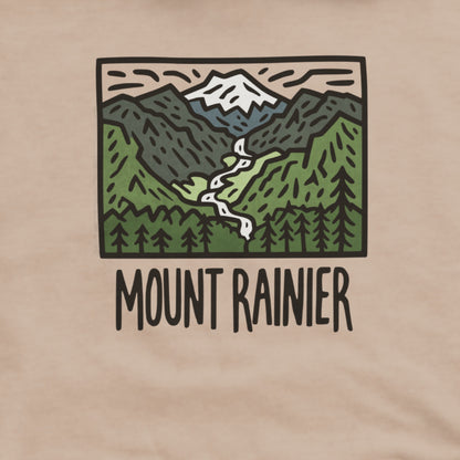 Mount Rainier National Park Hoodie Adventure and Outdoors Themed Hoodie