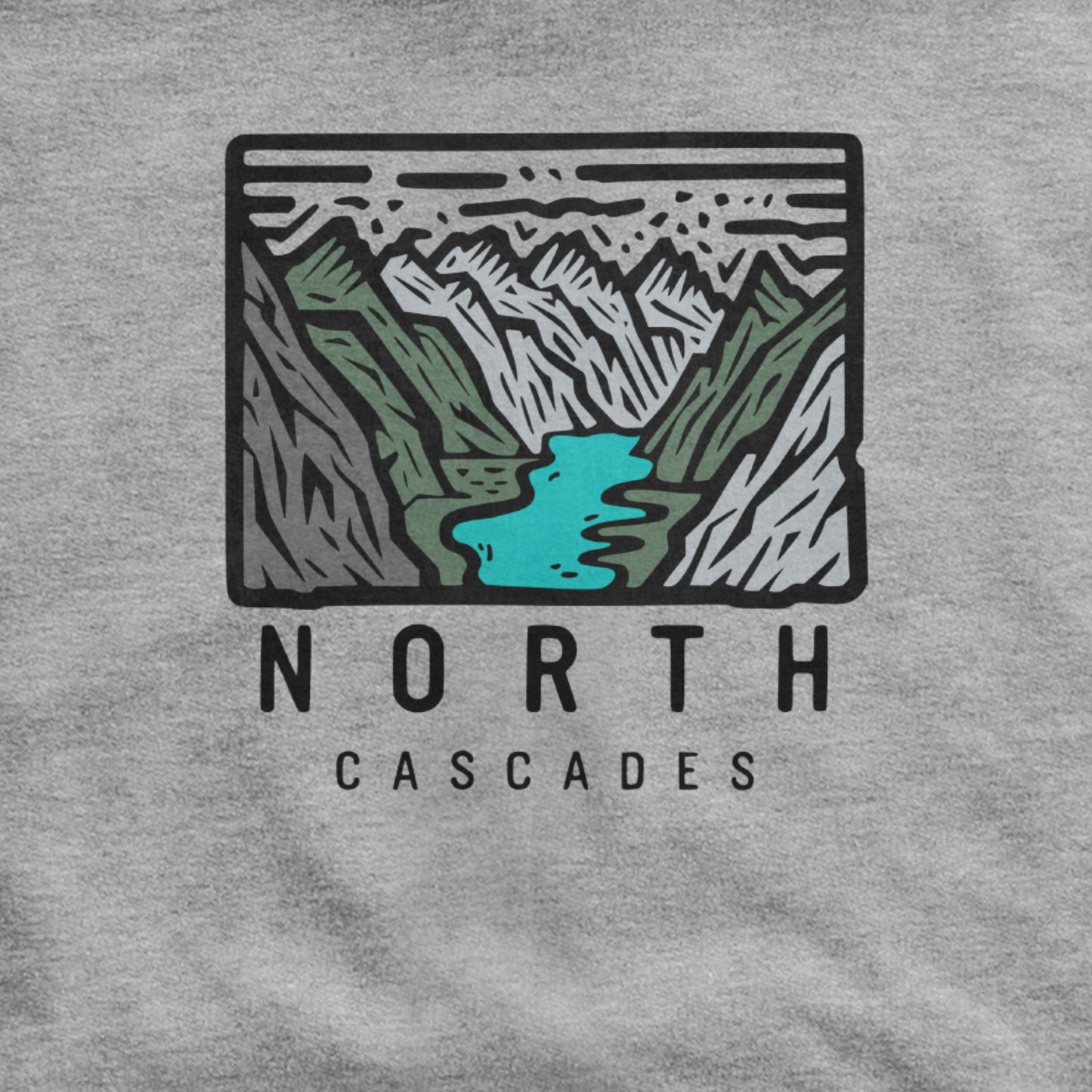 North Cascades National Park Hoodie Adventure and Outdoors Themed Hoodie