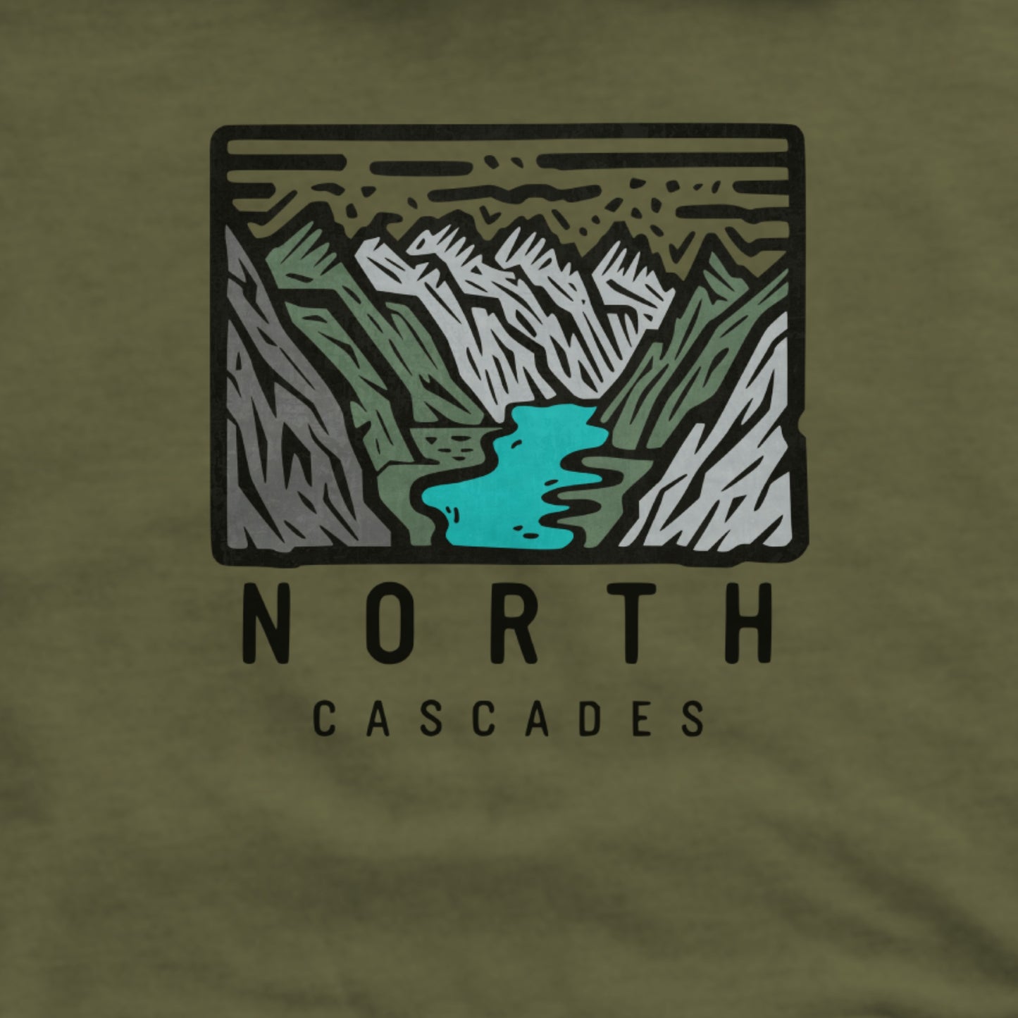 North Cascades National Park Hoodie Adventure and Outdoors Themed Hoodie