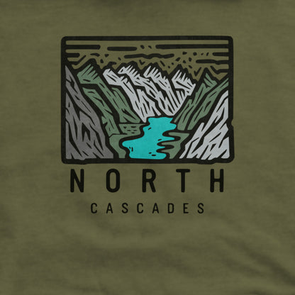 North Cascades National Park Hoodie Adventure and Outdoors Themed Hoodie