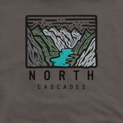 North Cascades National Park Hoodie Adventure and Outdoors Themed Hoodie
