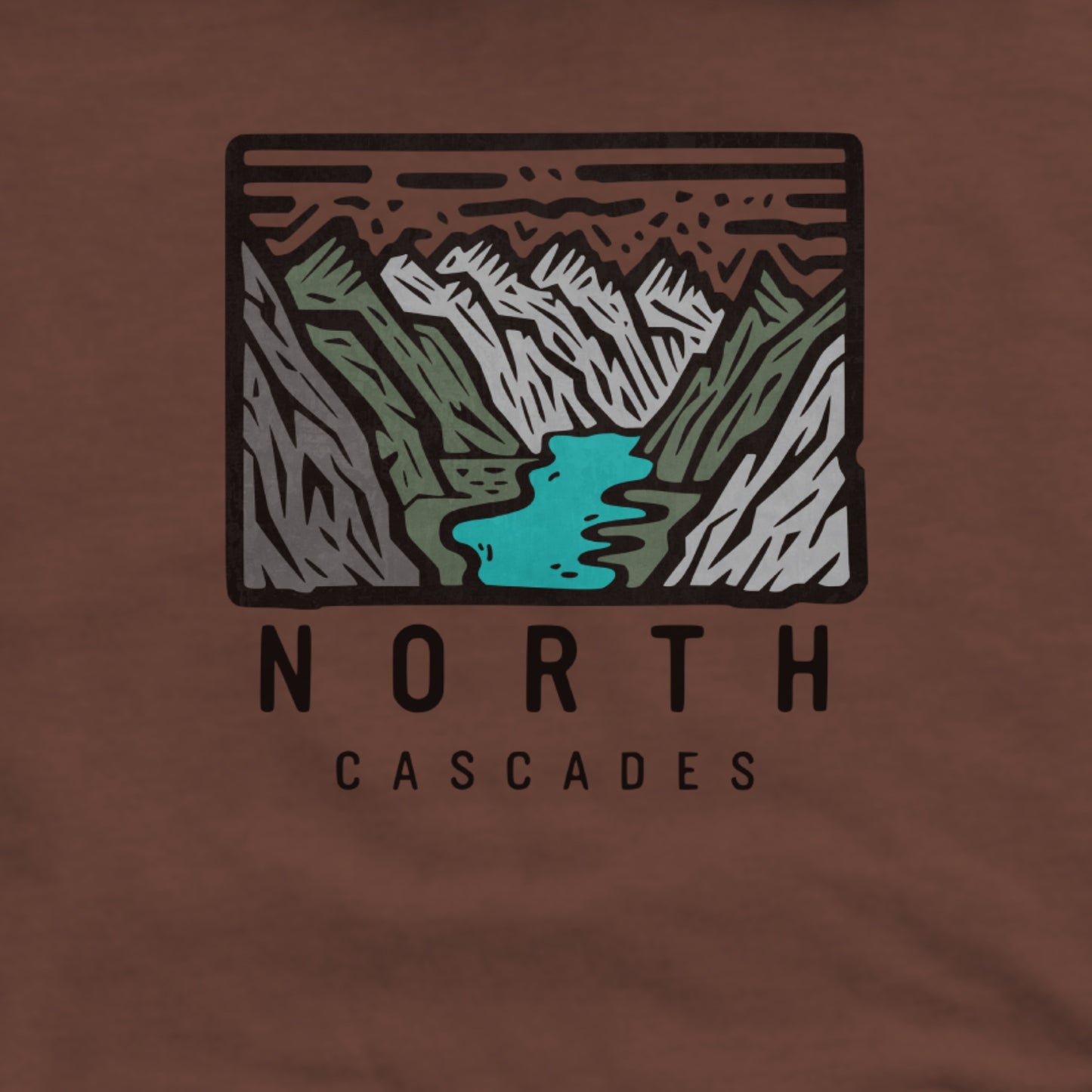 North Cascades National Park Hoodie Adventure and Outdoors Themed Hoodie