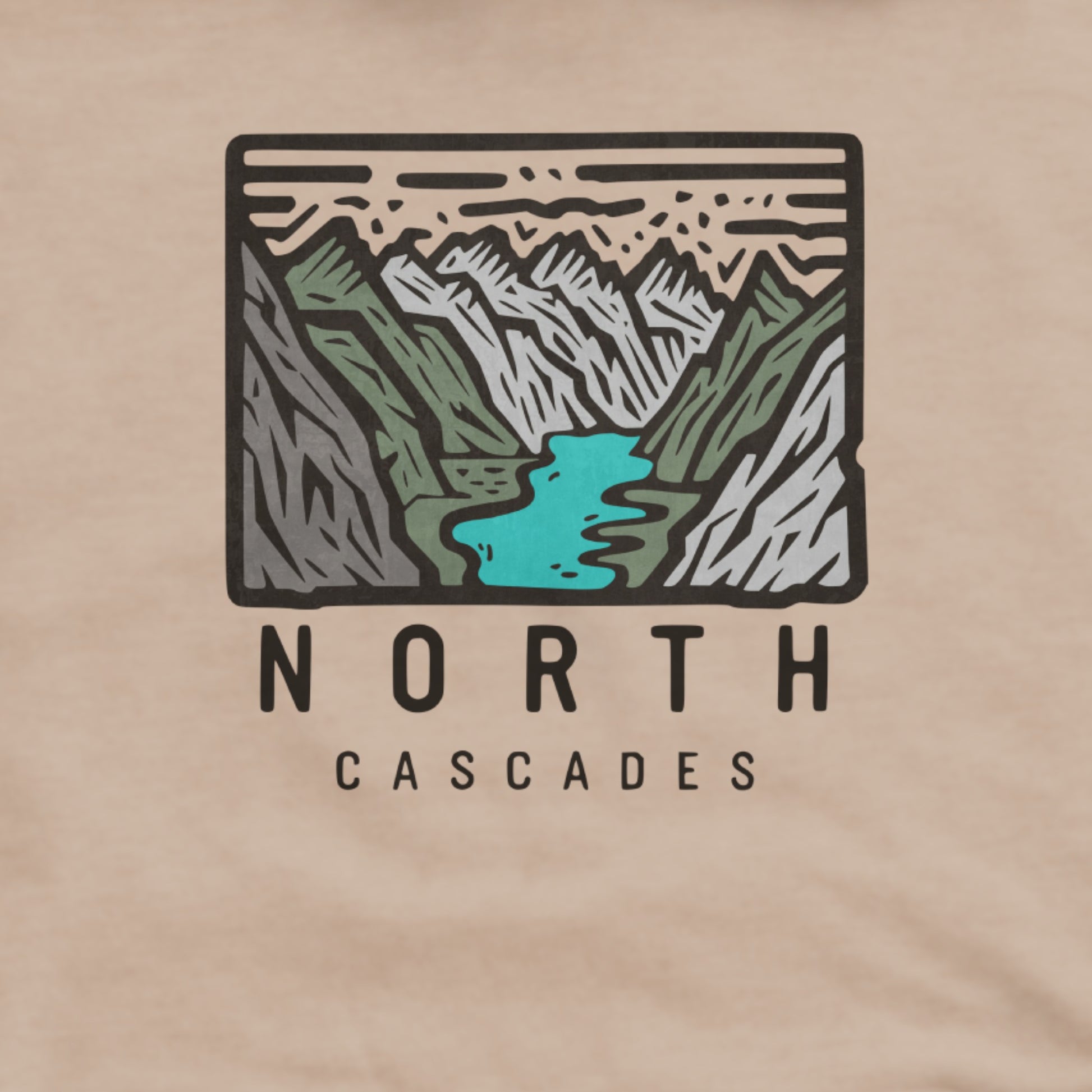 North Cascades National Park Hoodie Adventure and Outdoors Themed Hoodie
