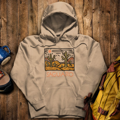 Saguaro National Park Hoodie Sand Adventure and Outdoors Themed Hoodie