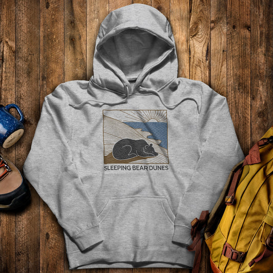 Sleeping Bear Dunes National Lakeshore Hoodie Sport Grey Adventure and Outdoors Themed Hoodie