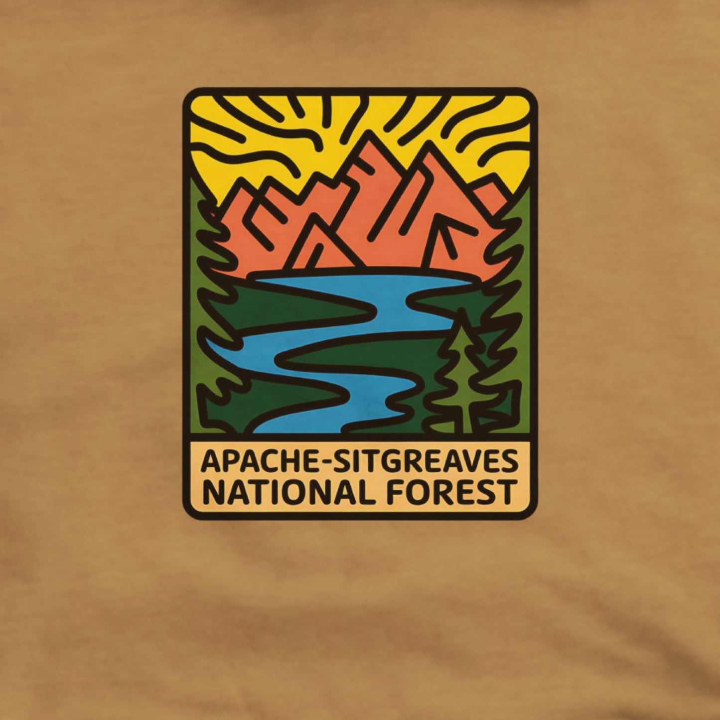 Apache Sitgreaves National Forest Hoodie Adventure and Outdoors Themed Hoodie