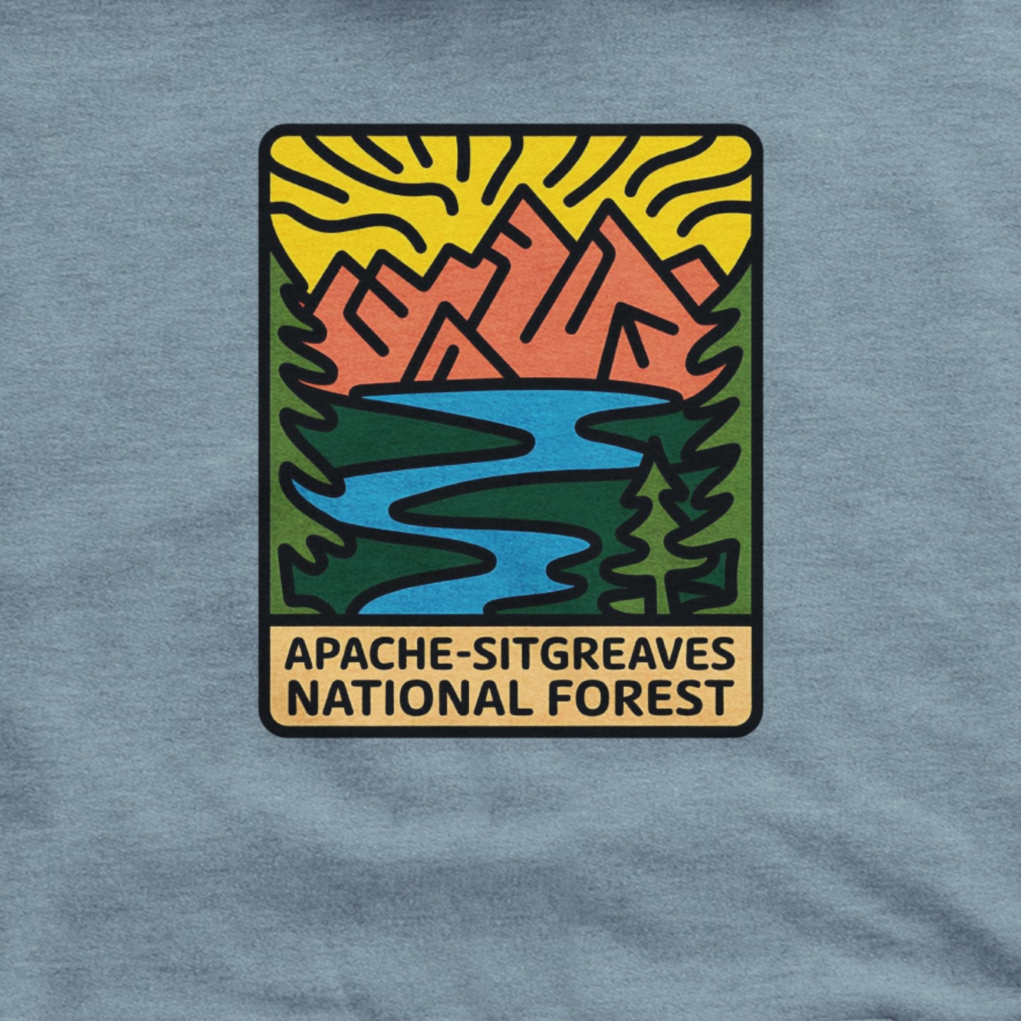 Apache Sitgreaves National Forest Hoodie Adventure and Outdoors Themed Hoodie