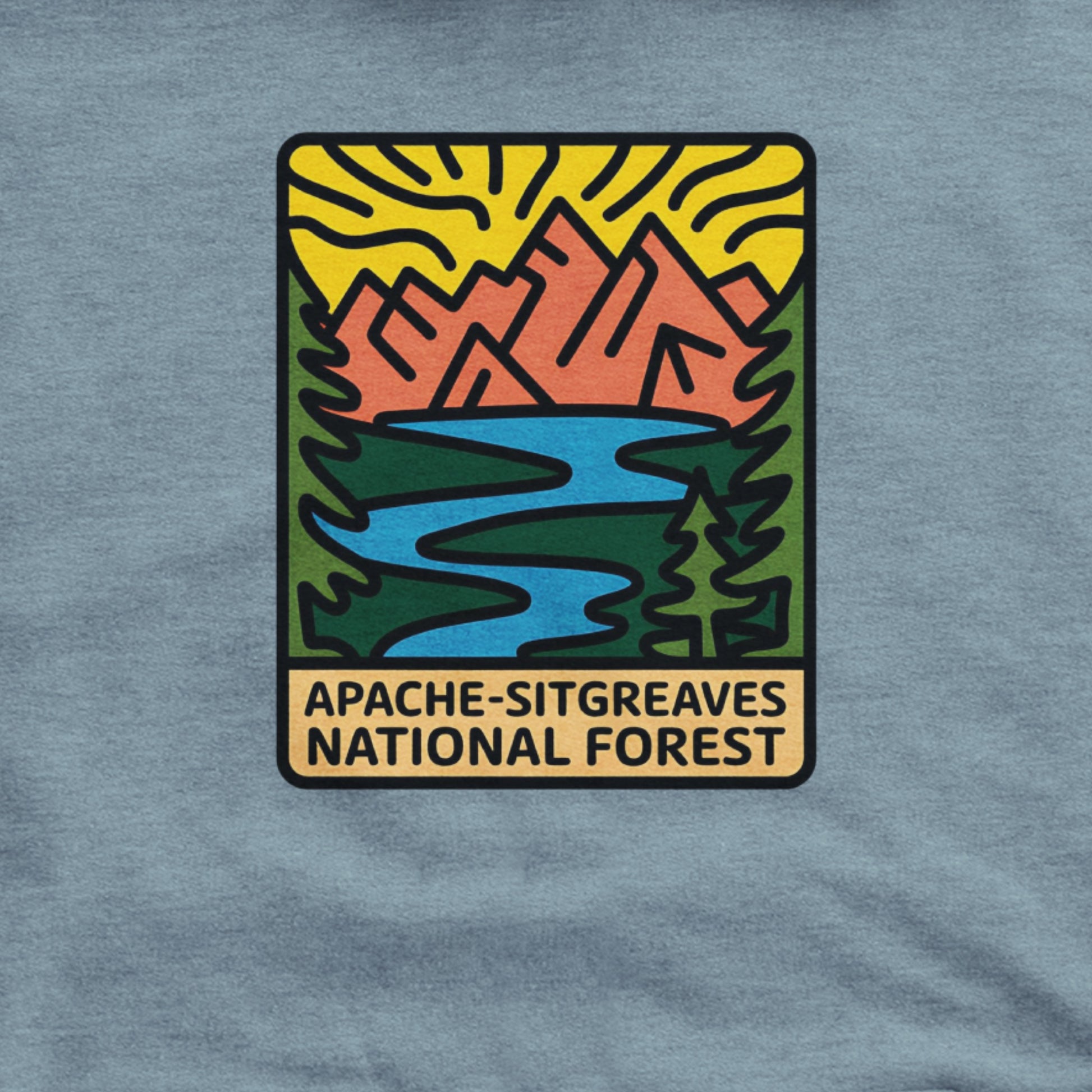 Apache Sitgreaves National Forest Hoodie Adventure and Outdoors Themed Hoodie