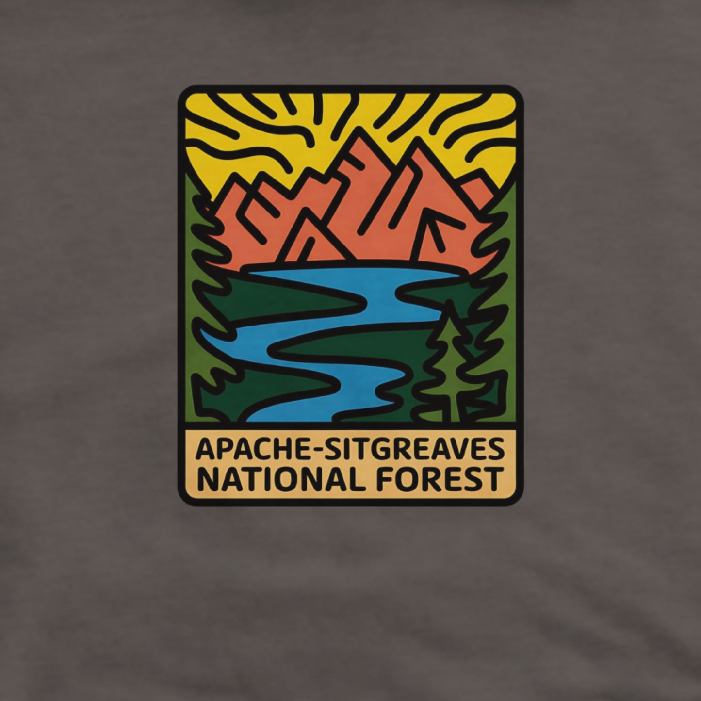 Apache Sitgreaves National Forest Hoodie Adventure and Outdoors Themed Hoodie