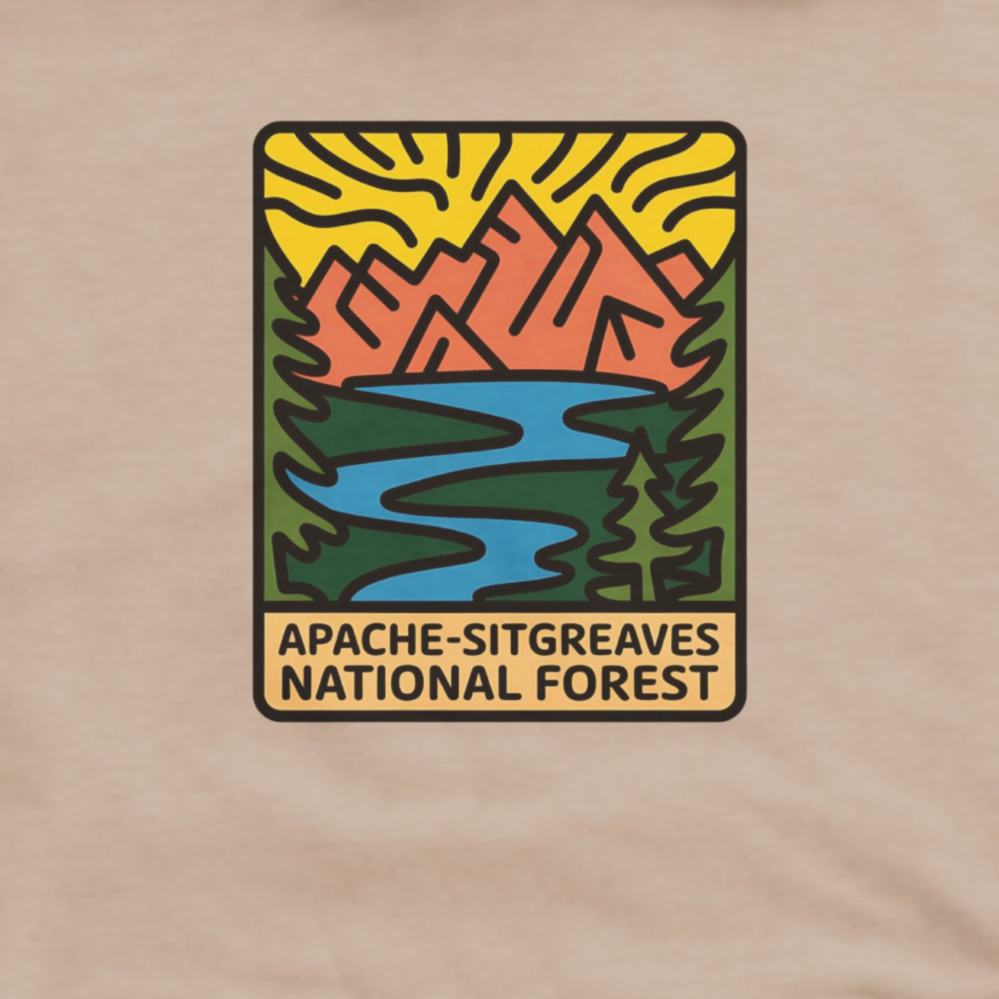 Apache Sitgreaves National Forest Hoodie Adventure and Outdoors Themed Hoodie