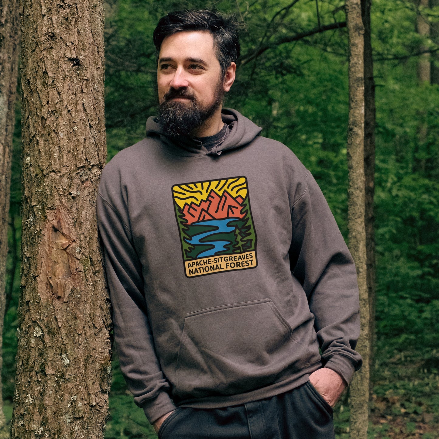 Apache Sitgreaves National Forest Hoodie Adventure and Outdoors Themed Hoodie