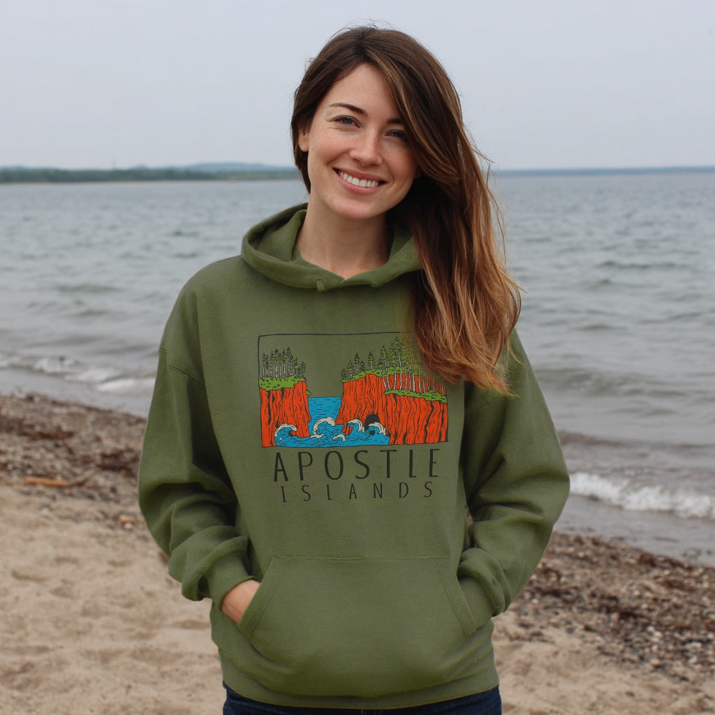 Apostle Islands National Lakeshore Hoodie Adventure and Outdoors Themed Hoodie