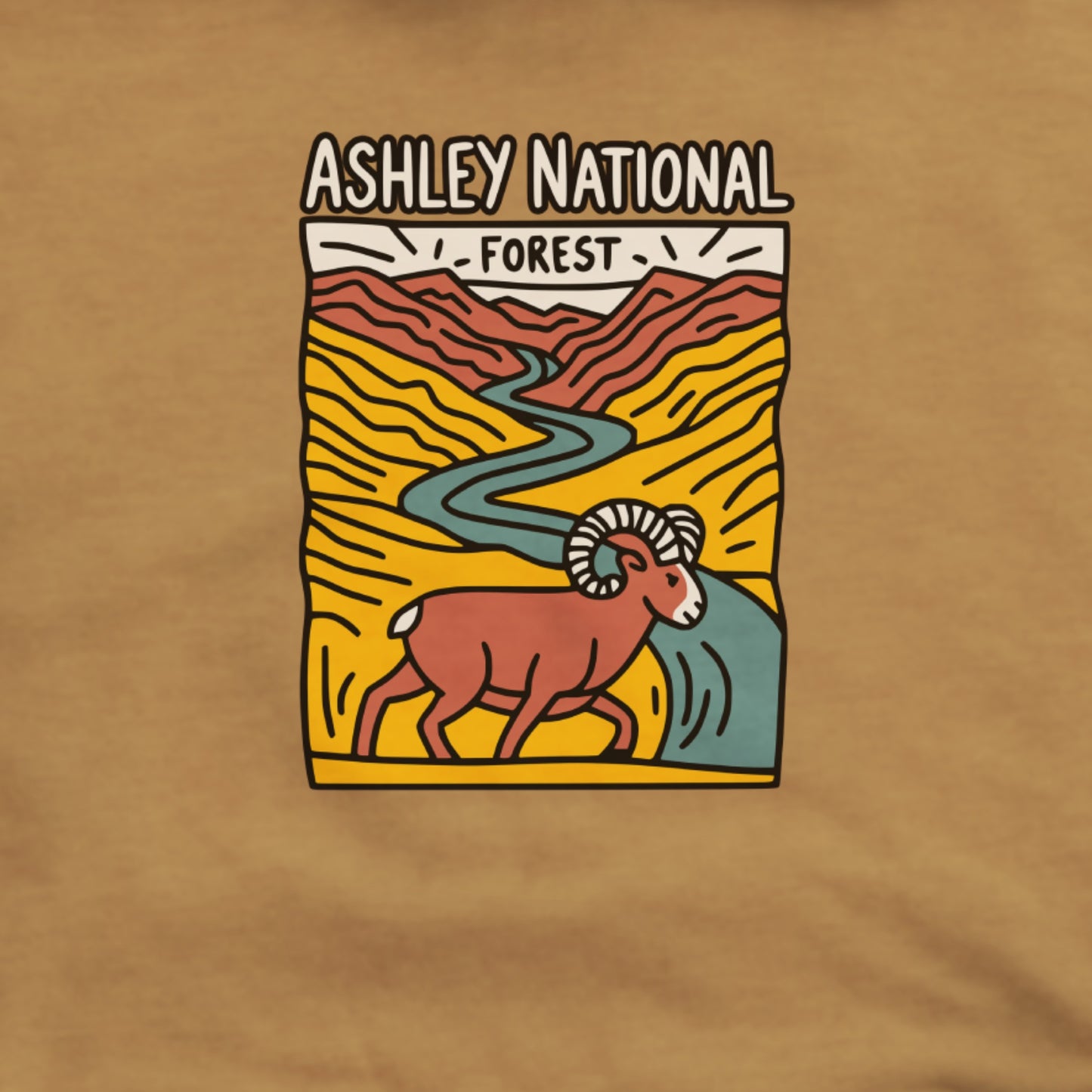 Ashley National Forest Hoodie Adventure and Outdoors Themed Hoodie