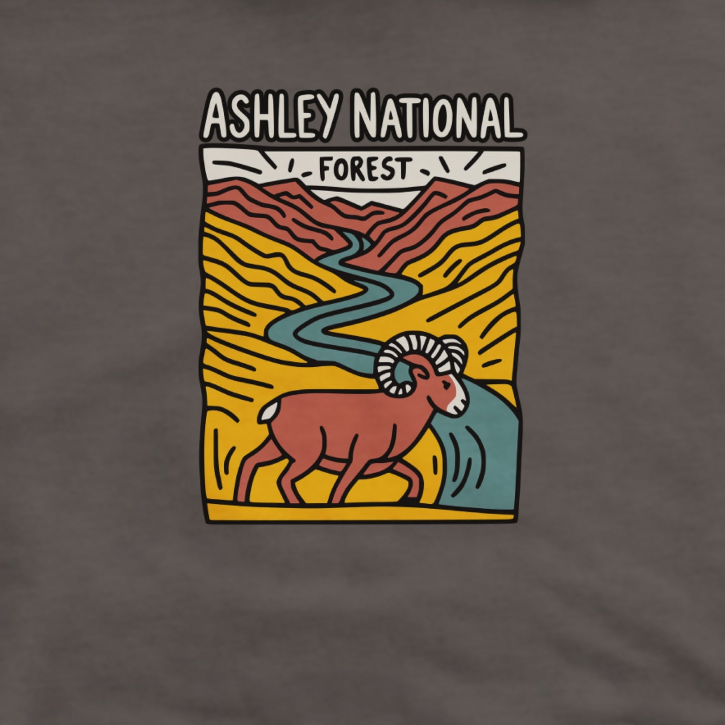 Ashley National Forest Hoodie Adventure and Outdoors Themed Hoodie