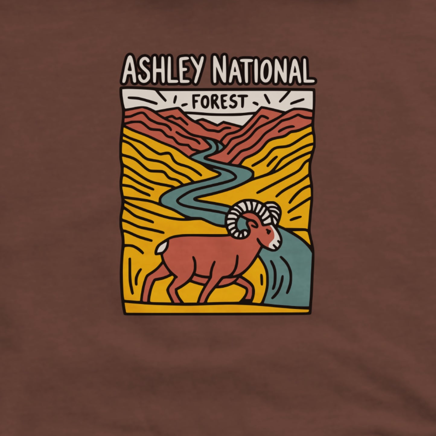 Ashley National Forest Hoodie Adventure and Outdoors Themed Hoodie