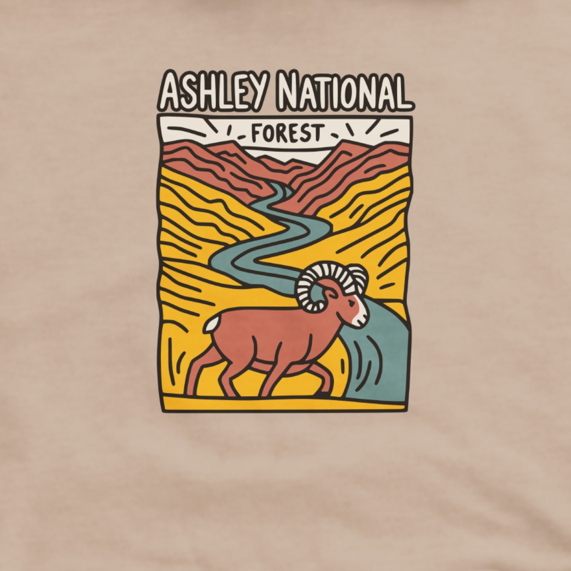 Ashley National Forest Hoodie Adventure and Outdoors Themed Hoodie