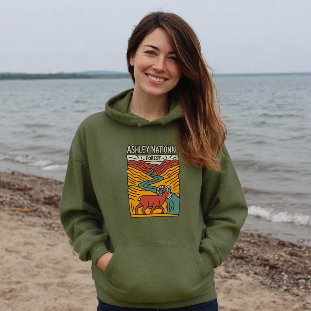 Ashley National Forest Hoodie Adventure and Outdoors Themed Hoodie