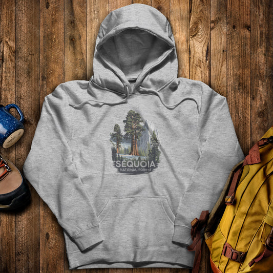 Sequoia National Forest Hoodie Sport Grey Adventure and Outdoors Themed Hoodie