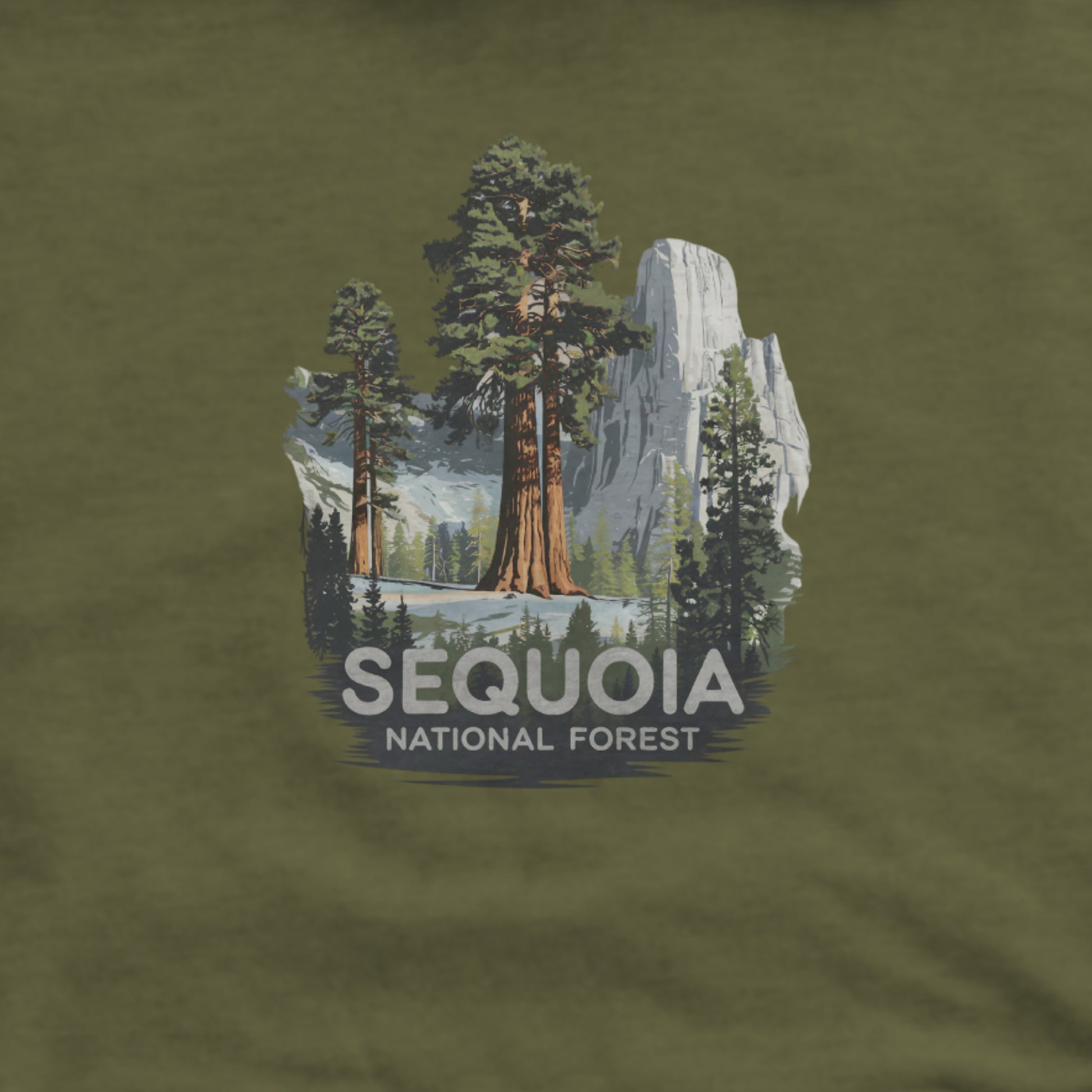 Sequoia National Forest Hoodie Adventure and Outdoors Themed Hoodie