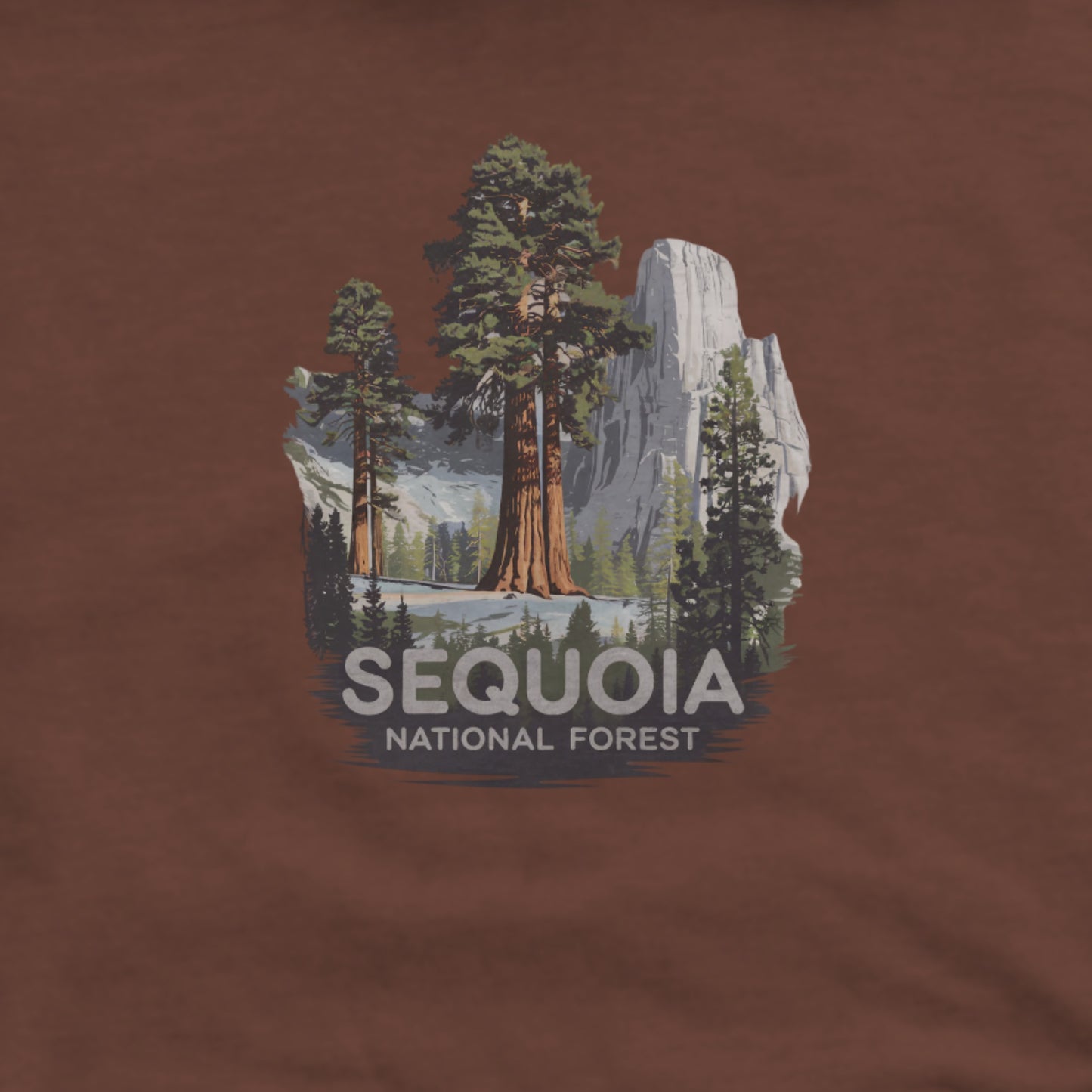 Sequoia National Forest Hoodie Adventure and Outdoors Themed Hoodie