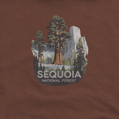 Sequoia National Forest Hoodie Adventure and Outdoors Themed Hoodie