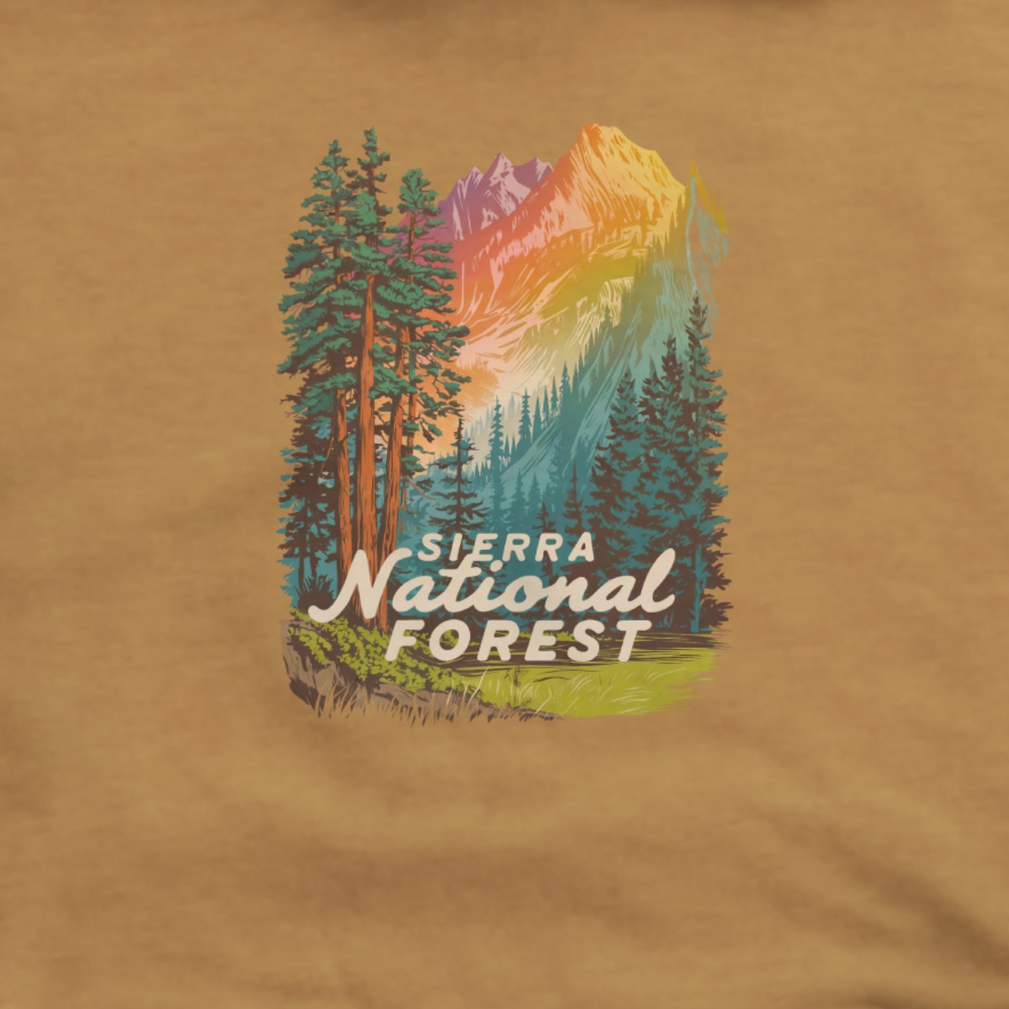 Sierra National Forest Hoodie Adventure and Outdoors Themed Hoodie