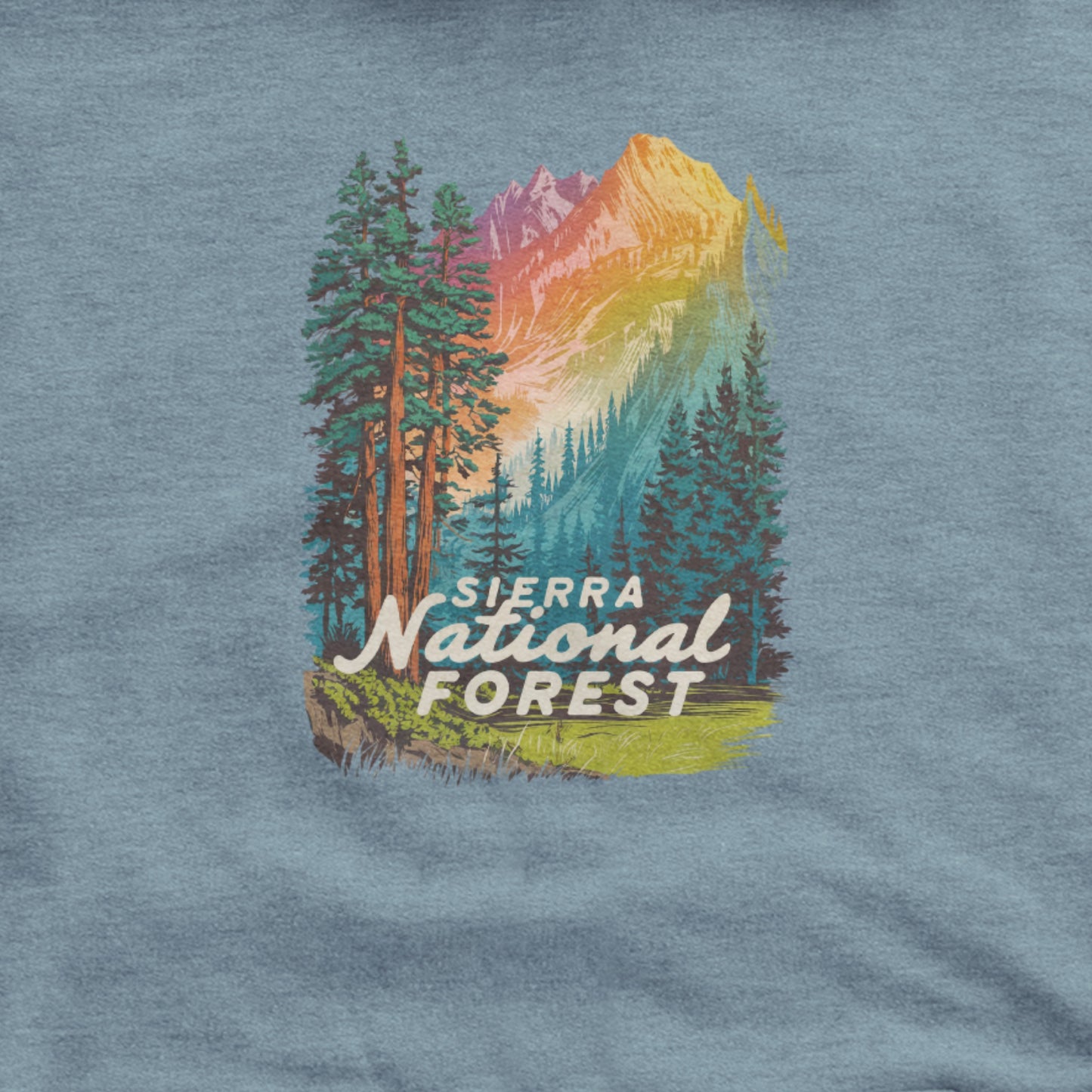 Sierra National Forest Hoodie Adventure and Outdoors Themed Hoodie
